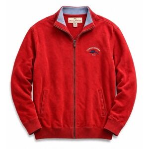 Tommy Bahama Red Full Zip Sweatshirt Mens XXL Cotton Casual Logo